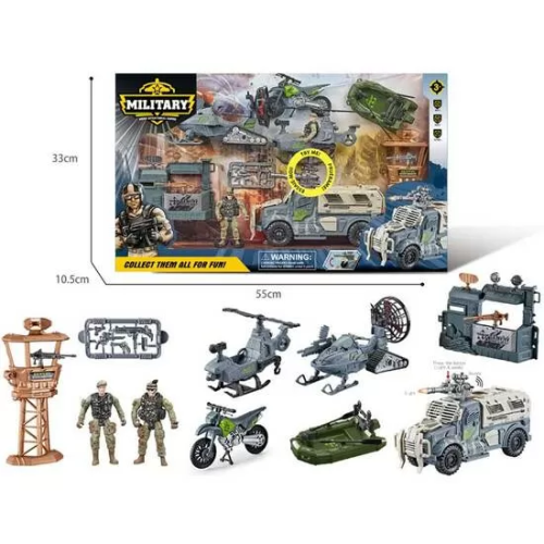 SET MILITAR C/2 FIGURAS Y VEHICULOS