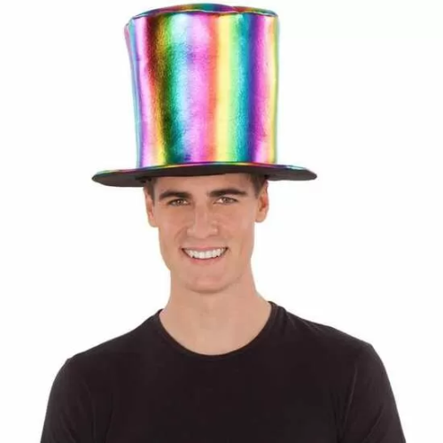 SOMBRERO DE COPA ALTA RAINBOW T/58