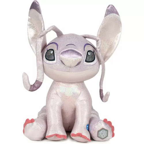 PELUCHE ANGEL STITCH GLITTER 100TH ANNIVERSARY DISNEY 28CM