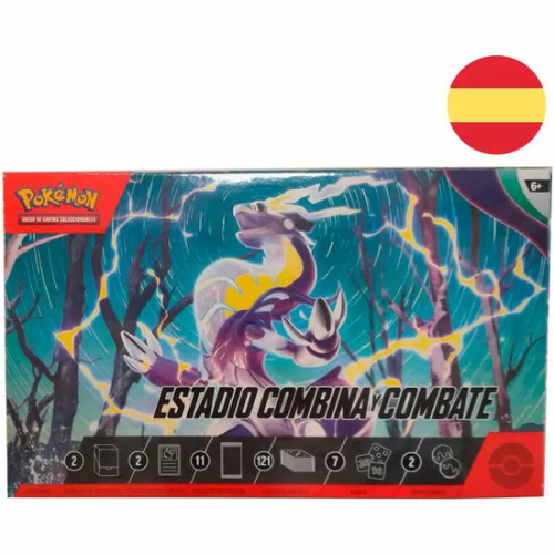 ESTUCHE JUEGO CARTAS COLECCIONABLES ESTADIO COMBINA Y COMBATE POKEMON