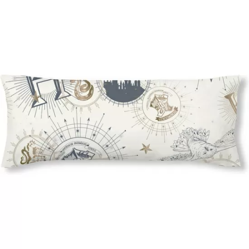 FUNDA DE ALMOHADA 100% ALGODÓN MODELO HPOTTER GOLD BEIGE DE 105 CM.