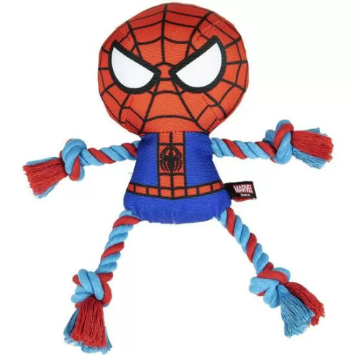 CUERDA DENTAL PARA PERRO SPIDERMAN RED