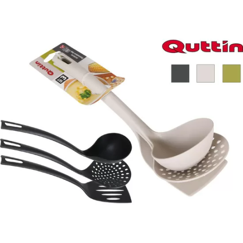 SET 3 UTENSILIOS NYLON QUTTIN COLORES SURTIDOS