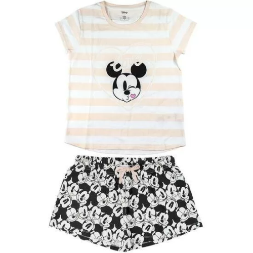 PIJAMA CORTO SINGLE JERSEY MINNIE BLANCO