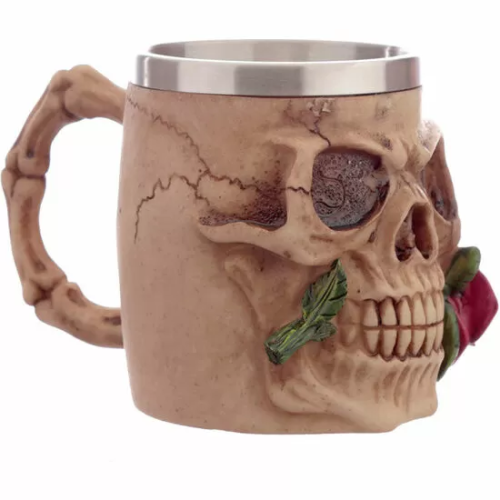 TAZA CALAVERA Y ROSAS SURTIDO