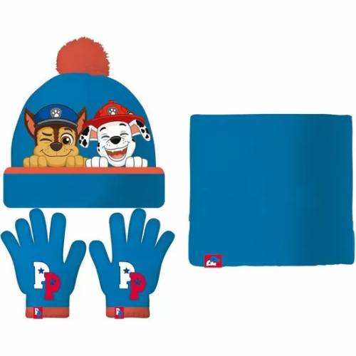 SET GORRO/BUFF/GUANTES BEBÉ 44/46 PAW PATROL 