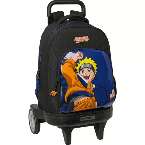 MOCHILA GDE. C/RUEDAS COMPACT EVOL. EXT. NARUTO 