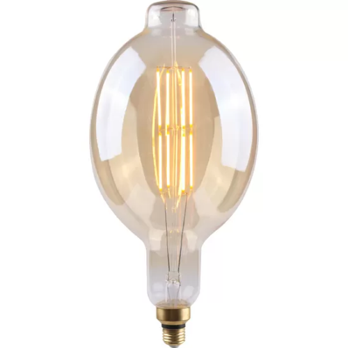 BOMBILLA LED DECORATIVA BT180 REGULABLE ORO E27 8W 500LM 2100K 15000H