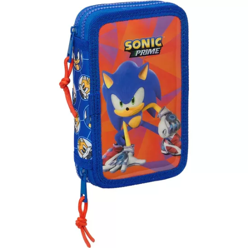 PLUMIER DOBLE PQÑO 28 PCS SONIC 