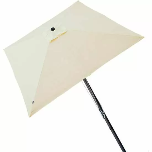 PARASOL DE TERRAZA CUADRADO 270X270 CM CON CHIMENEA Y MÁSTIL DE ALUMINIO 4,8 CM AKTIVE