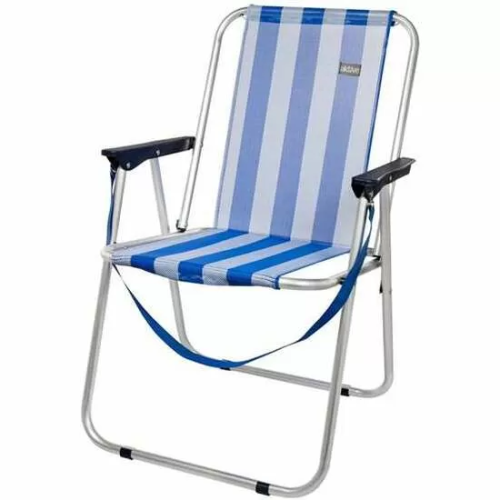 SILLA PLAYA ALUMINIO PLEGABLE FIJA MARINERA 44X45X76 CM