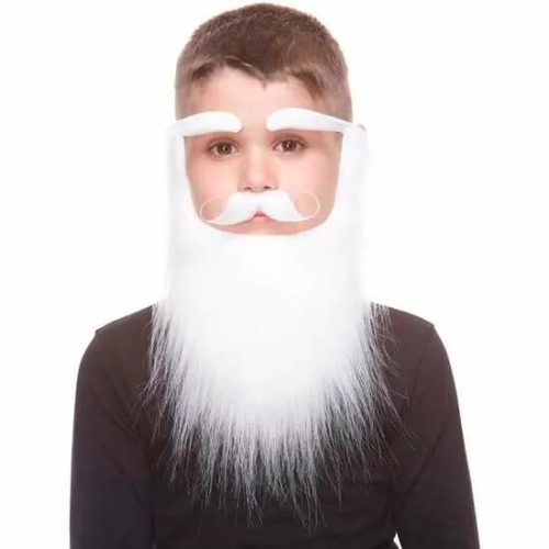 BIGOTE, BARGA Y CEJAS INFANTIL PAPÁ NOEL TALLA ÚNICA