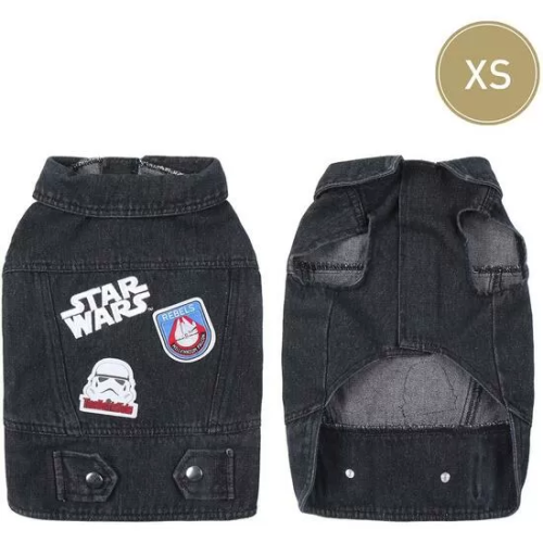 CHAQUETA VAQUERA PARA PERROS XS STAR WARS GRAY