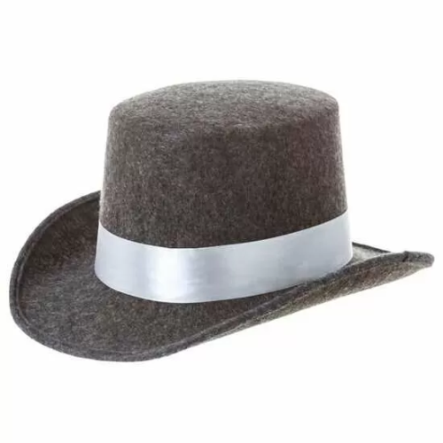 SOMBRERO GRIS CON CINTA GRIS 59 CM