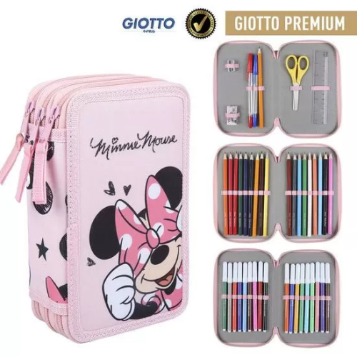 PLUMIER CON ACCESORIOS MINNIE PINK