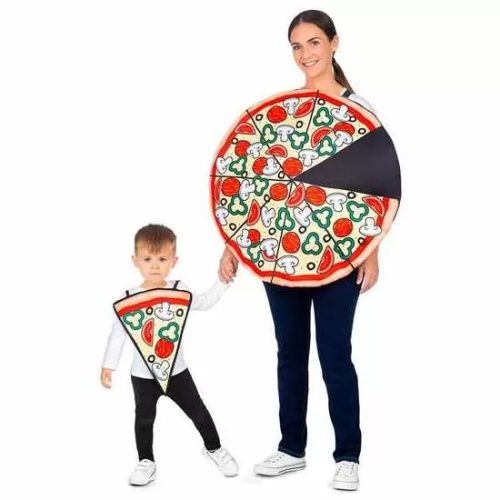 DISFRAZ ADULTO PIZZA PARTY TALLA UNICA