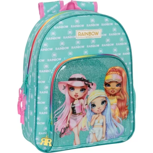 MOCHILA INFANTIL ADAPT.CARRO RAINBOW HIGH 