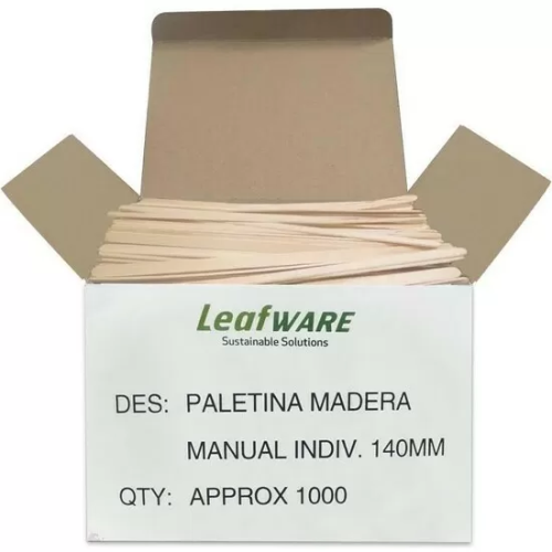 PALETINAS DE MADERA LEAFWARE 1000 UNIDADES