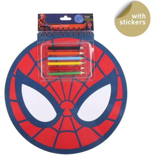 LIBRETA COLORES SPIDERMAN RED