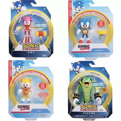 PACK 6 FIGURAS SERIE 10 SONIC THE HEDGEHOG 10CM SURTIDO