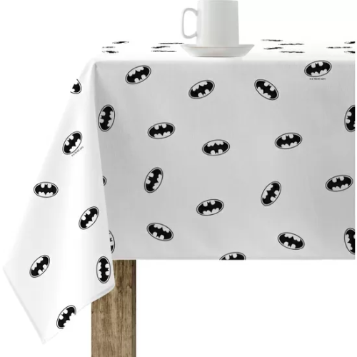 MANTEL RESINADO (TACTO PLASTIFICADO) ANTIMANCHAS MODELO BATMAN WHITE