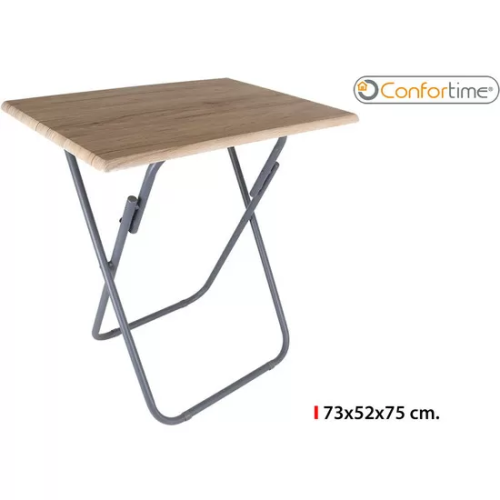 MESA MADERA PLEGABLE DARK 73X52X75CM CONFORTIME