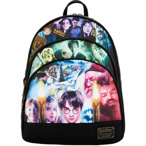 MOCHILA TRILOGIA HARRY POTTER LOUNGEFLY 34CM