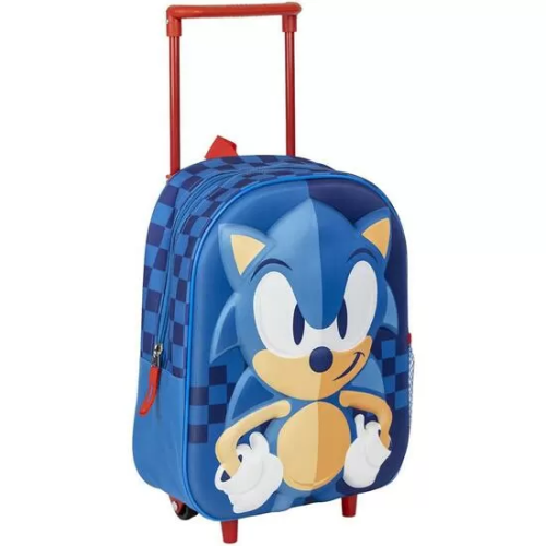 MOCHILA INFANTIL TROLLEY 3D SONIC