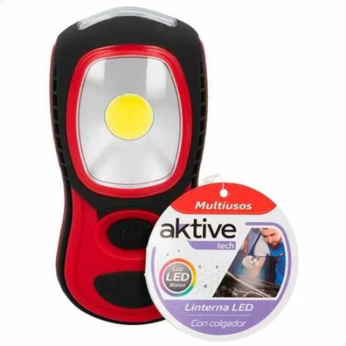 LINTERNA LED MAGNETICA AKTIVE TECH CON COLGADOR - MODELOS SURTIDOS