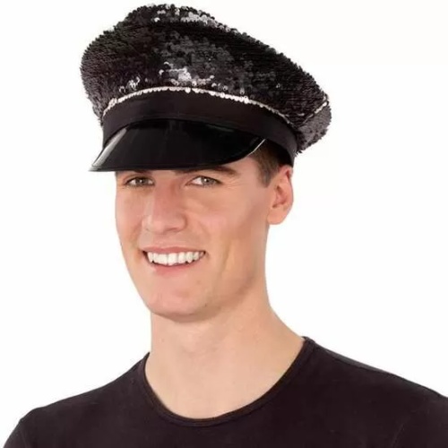 GORRA POLICÍA LENTEJUELAS T/58