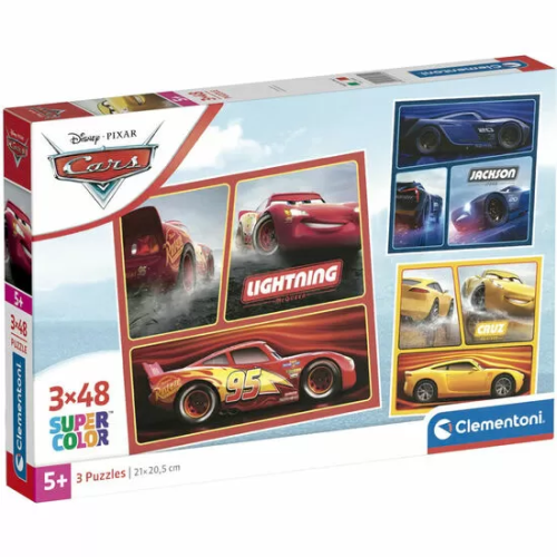 PUZZLE CARS DISNEY 3X48PZS