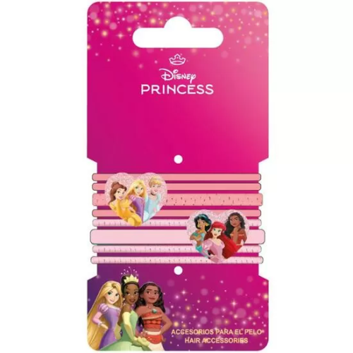 ACCESORIOS PELO ELÁSTICOS 8 PIEZAS PRINCESS