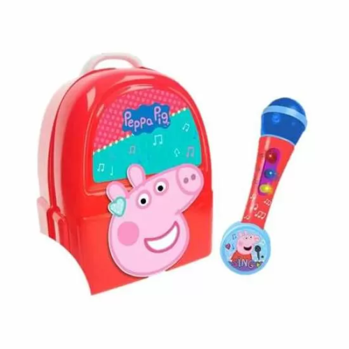 MICROFONO Y MOCHILA CAMERINO 23 CM PEPPA PIG