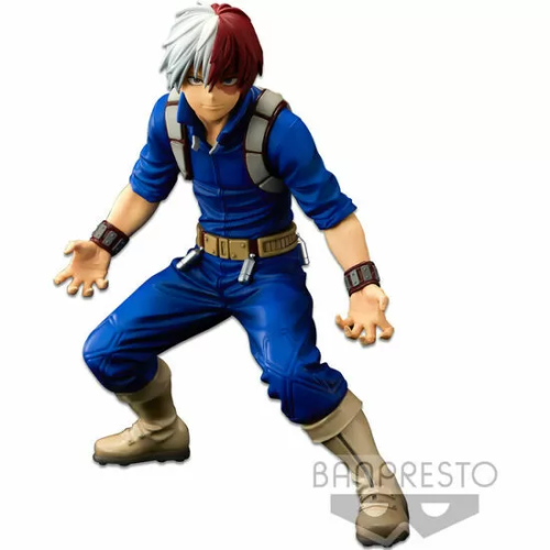 FIGURA THE SHOTO TODOROKI THE BRUSH BANPRESTO WORLD FIGURE COLOSSEUM SUPER MASTER STARS PIECE MY HERO ACADEMIA 21CM