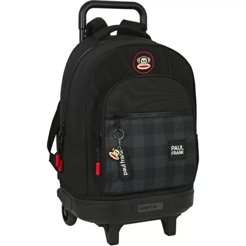 MOCHILA GDE. C/RUEDAS COMPACT EXTRAIBLE PAUL FRANK 