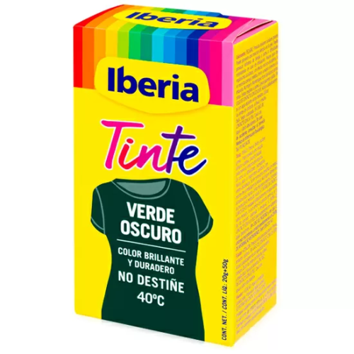 IBERIA TINTE PARA ROPA - VERDE OSCURO