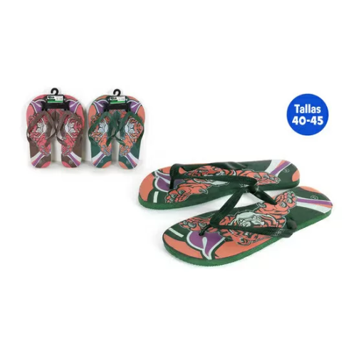 ZAPATILLAS PLAYA DISEÑO TIGRE VERDE TALLA 40