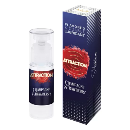 ATTRACTION LUBRICANTE SABOR FRESAS CON CHAMPAGNE 50 ML