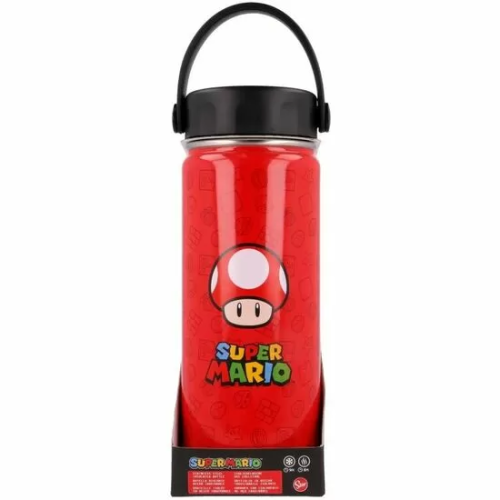 BOTELLA TERMO ACERO INOXIDABLE SUPER MARIO BROS NINTENDO 530ML