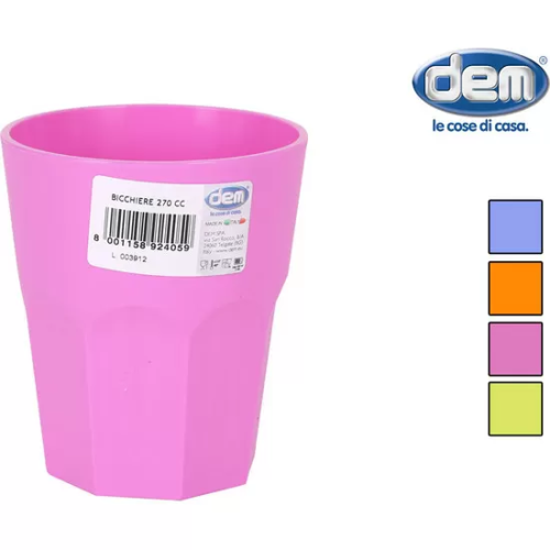 VASO 270CC BAHIA - COLORES SURTIDOS