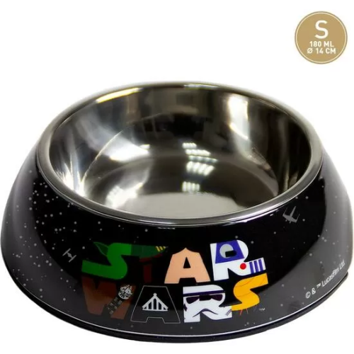 COMEDERO PARA PERRO S STAR WARS BLACK