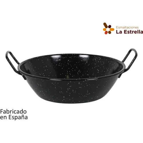 PAELLERA HONDA BORDONADA 28CM-4,3L JASPEADA