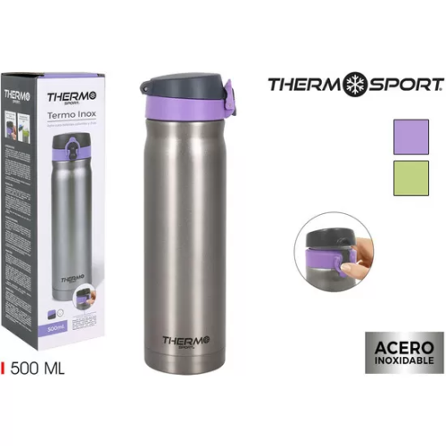 TERMO INOX MATE ABRE FÁCIL 500ML QUTTIN - COLORES SURTIDOS