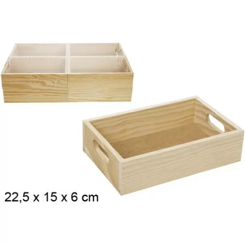 CAJA MADERA - 25,5X15X6CM