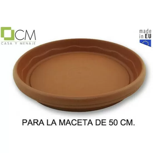 PLATO MACETA ELSA TERRACOTA 50CM