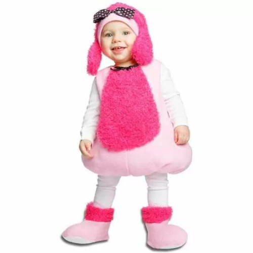 DISFRAZ INFANTIL PEQUEÑA POODLE ROSA TALLA 12-24 M