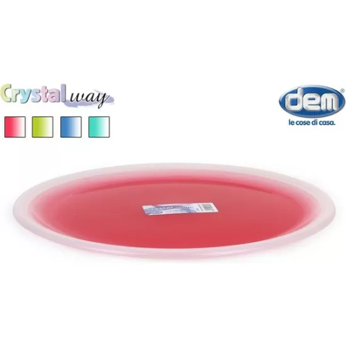 PLATO PIZZA 33CM CRISTALWAY - COLORES SURTIDOS