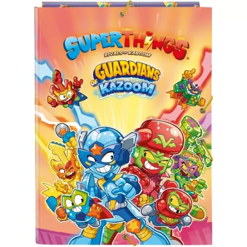 CARPETA FOLIO 3 SOLAPAS SUPERTHINGS GUARDIANS OF KAZOOM