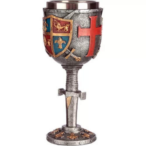 COPA ESCUDO Y ESPADA MEDIEVAL