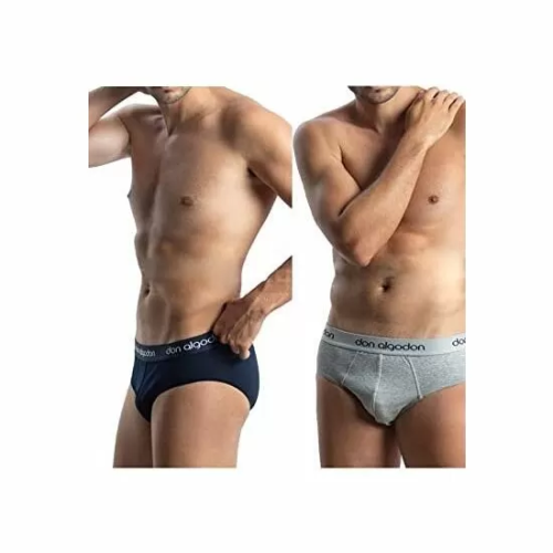 PACK DE 2 SLIPS CABALLERO GRIS/MARINO